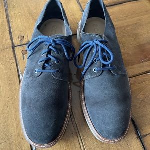 Ecco Black Suede Oxford 45